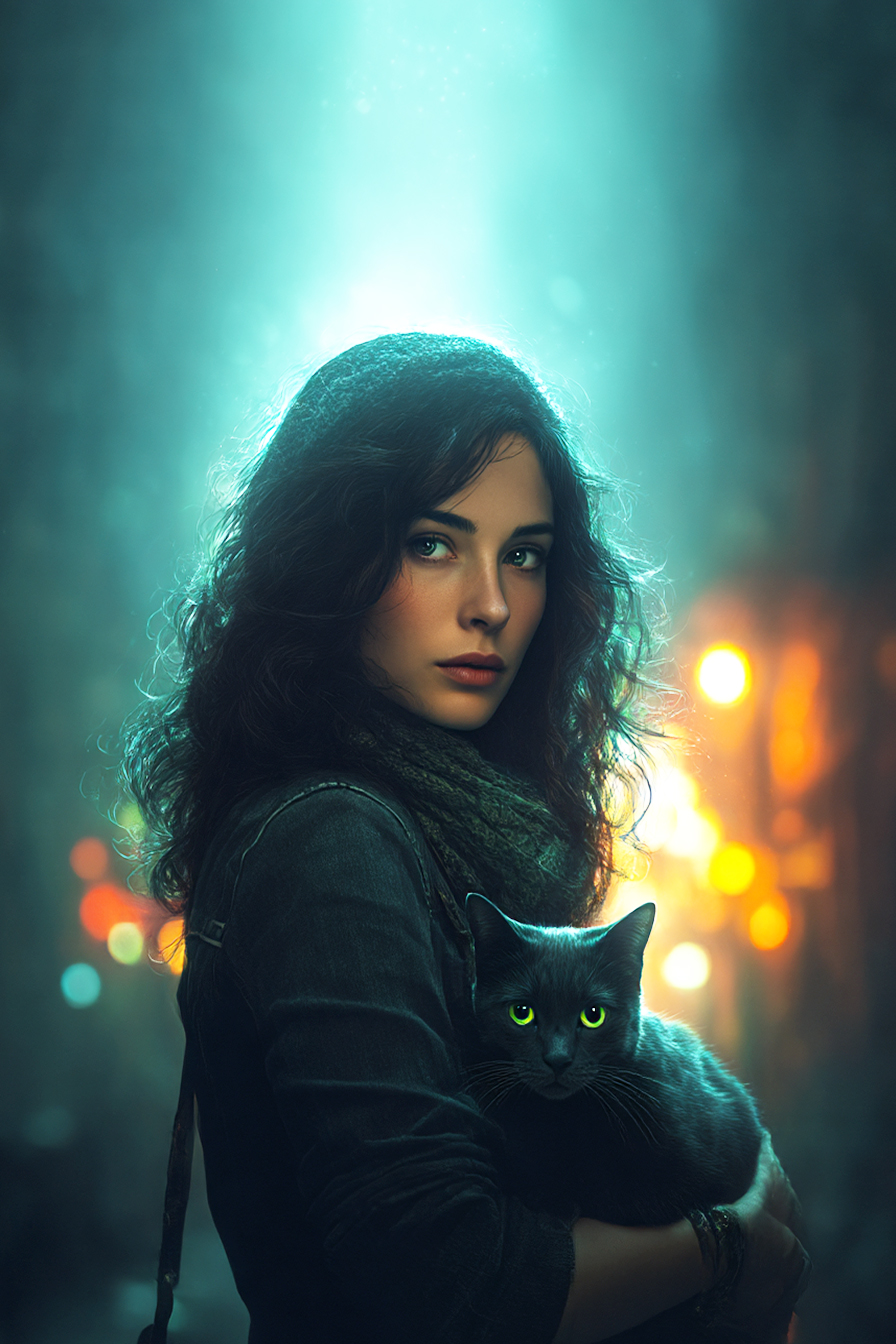 book cover featuring an angel and a sorceress